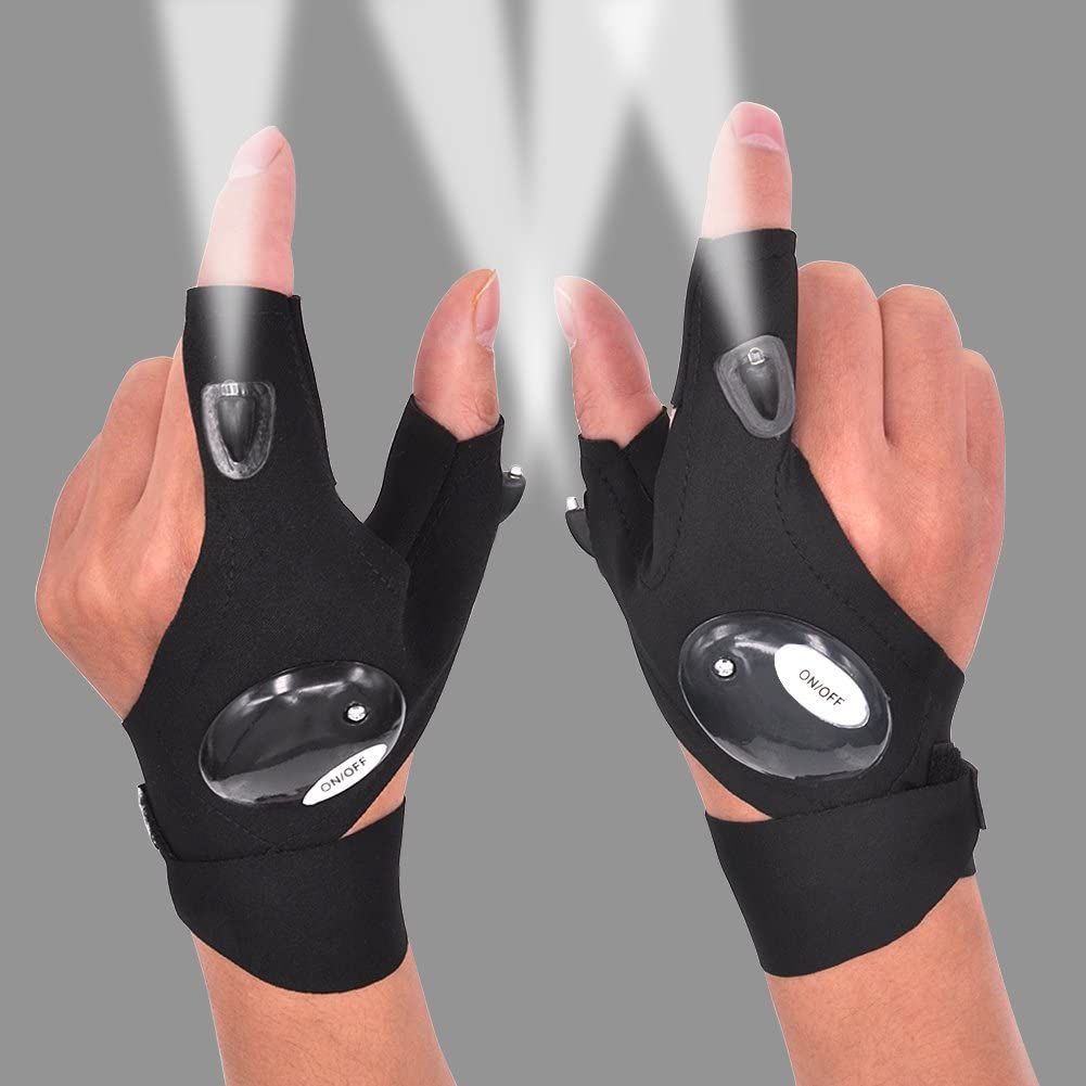 HandLight™ | LED Lommelygte Fingerløse Handsker
